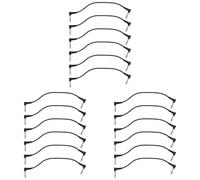 Pyugxab 18 Piezas Cables de de Guitarra de 6 Pulgadas, Cable de Efecto de Cable de Pedal de Guitarra Negro, Cable de de Guitarra de ÁNgulo Recto de 1/4 Pulgadas