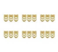 Pyugxab 18 púas de guitarra eléctrica, acústica, ukelele, índice, púas de dedo para guitarra, instrumento de cuerda, parte L