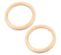 Pyugxab 2 anillos de entrenamiento de madera, 32 mm, para ejercicio, fitness, gimnasia, ejercicio