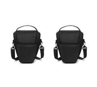 Pyugxab 2 bolsas triangulares para cámara réflex digital, Black