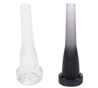 Pyugxab 2 boquillas de trompeta ABS tamaño 3C para principiantes, accesorios de trompeta musical o ejercitador de dedos, y negro