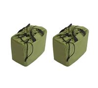 Pyugxab 2 fundas impermeables acolchadas para lente de cámara réflex digital, Green, 25 x 14 x 20cm