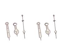 Pyugxab 2 manecillas luminosas estilo catedral para reloj 7S26 NH35 NH36, color plateado, plata