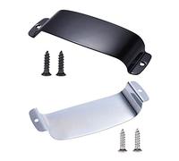 Pyugxab 2 protectores de acero para de guitarra eléctrica para bajo eléctrico de jazz con 2 tornillos, color plateado y negro