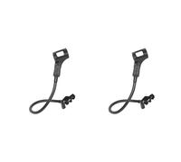 Pyugxab 2 soportes de micrófono flexibles de 360 grados, cuello de cisne, soporte ajustable para micrófono de escritorio con clip