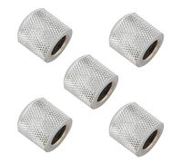 Pyugxab 20 pomos de control de cúpula de guitarra para reemplazo de tele, color plateado