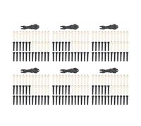 Pyugxab 216 Piezas de Clavijas de Puente de Guitarra AcúStica en y Negro con Extractor de Clavija de Puente de 6 Pieza en Guitarra