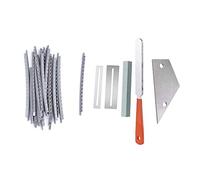 Pyugxab 25 accesorios: juego de 20 cables de traste de guitarra acústica de 2 mm y 5 piezas de herramienta de nivelación de trastes de guitarra