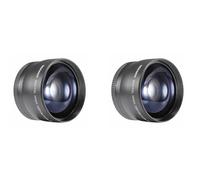 Pyugxab 2piezas 58Mm 2X Teleobjetivo Teleobjetivo Teleconvertidor para 18-55Mm