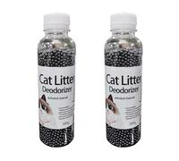 Pyugxab 2X 300G Limpieza de Inodoros para Gatitos, Perla Desodorante para para Gatos, Artefacto Que Absorbe el Olor de Mascotas con CarbóN Activado, Hedor A para Gatos-A