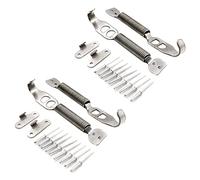 Pyugxab 2X Aleación de Aluminio Car Racing Mount Bonnet Hook Pin Lock Kit Latch Spring Fastener