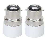 Pyugxab 2X B22-E14 Base de Lampara Bombillas Adaptador Convertidor Soporte de Bombillas