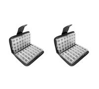 Pyugxab 2X Caja de Píldoras de 14 Días, Organizador de Viaje, Caja de Contenedor de Almacenamiento de Tabletas para Medicamentos, Organizador de Píldoras Diarias, Organizador de Vitaminas