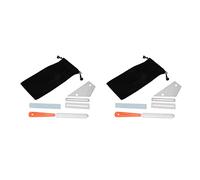 Pyugxab 2X de Coronación de Traste de Guitarra Herramienta de Nivelación Protectores de Molienda Juego de Piezas de Reparación Accesorios Herramientas de Reparación de Guitarra