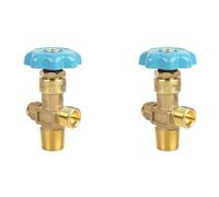 Pyugxab 2X DN4 15MPa VáLvula de Cilindro de OxíGeno Qf-2 VáLvula de OxíGeno Boquilla de Cilindro de OxíGeno de Cobre Accesorios de Culata de Cilindro de Acero