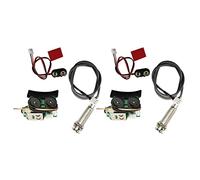 Pyugxab 2X Fonocaptor Piezo Debajo de Sillin de Preamplificador A Bordo para Guitarra Acustica