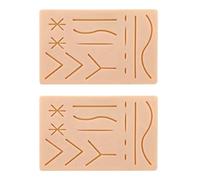 Pyugxab 2X Kit de Entrenamiento de Sutura para La Piel Kit de Entrenamiento de Sutura Almohadilla de Sutura Accesorios de Trauma para PráCtica Y Uso de Entrenamiento