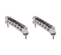 Pyugxab 2X LP Bridge Tune o Bridge Puente de Guitarra Cromado Ajustable para Guitarras Accesorio de Repuesto Musical