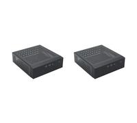 Pyugxab 2X M09 HTPC Host Mini ITX Chasis de Computadora Fuente de AlimentacióN de CC Chasis de Control Industrial Caja de Computadora de Escritorio para el Hogar