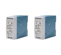 Pyugxab 2X MDR-60 12V 60W Din Fuente de Alimentación de Carril Ac/Dc Fuente de Alimentación Del Regulador de Voltaje