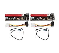 Pyugxab 2X Mini PCIe A PCI Express 16X Riser para Tarjeta de Imagen Externa para Computadora PortáTil BTC Antminer Miner MPCIe A Tarjeta de MineríA de Ranura PCI-E