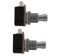 Pyugxab 2X Pedal de Guitarra 2 Pin SPST Efectos MomentáNeos Pulsador Interruptor de Pie