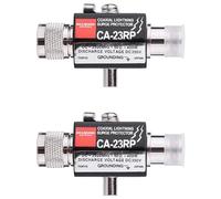 Pyugxab 2X Protector Pararrayos CA-23RP N Macho Una N Hembra Repetidor de Radio Coaxial Anti-Relámpago Antena Protector Sobretensiones
