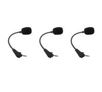 Pyugxab 3 micrófonos auxiliares de juego de repuesto de 3,5 mm para auriculares HS50 Pro HS60 HS70 SE para juegos con cuello de cisne