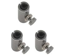 Pyugxab 3 supresores profesionales de metal con forma de para eliminar el tono de cuerda (plateado)