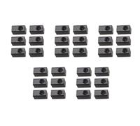 Pyugxab 30 piezas guitarra trémolo bridge abrazadera de sillín a presión bloque de metal para piezas de guitarra eléctrica accesorios