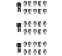 Pyugxab 30 Unids Er16 Spring Collet Motor Eje 8 mm Extensión Varilla Tenedor Cnc Torno de Fresado Herramienta de Máquina de Grabado