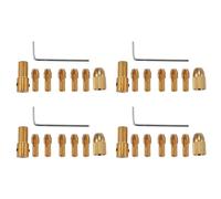 Pyugxab 32Pcs 0.5-3Mm PequeñO Kit de Herramientas de Pinza de Broca Eléctrica Mini Twist Chuck