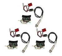 Pyugxab 3X Fonocaptor Piezo Debajo de Sillin de Preamplificador A Bordo para Guitarra Acustica