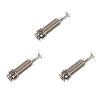 Pyugxab 3X Mono Entrada Salida Roscado Guitarra Barril Jack 1/4 Pulgadas