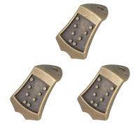 Pyugxab 3X Piezas Traseras de Mandolina Triangular de Metal de Bronce para Reemplazo de Mandolina Superior Arqueada de 8 Cuerdas
