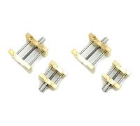 Pyugxab 4 piezas latón mecanismo titular con base fija multifunción para relojeros relojes reparación herramientas, amarillo