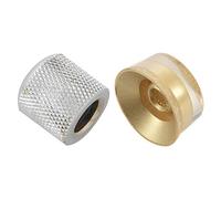 Pyugxab 4 pomos de control de cúpula de guitarra para de repuesto, color plateado con perillas de velocidad de control de guitarra eléctrica