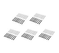 Pyugxab 40 Piezas M2.5x32mm Fonocaptor Humbucker de Guitarra Electrica Tornillo y Resorte de de Ajuste - Paso 0.4mm - Negro