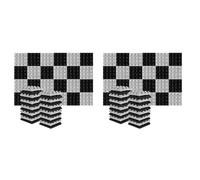 Pyugxab 48 Piezas 25X25X5Cm Estudio AcúStico Espuma Insonorizada PiráMide Aislamiento de Ruido Paneles de Tratamiento de AbsorcióN de Sonido Negro + Gris