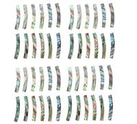 Pyugxab 48Pcs Rosetón de Guitarra de Sonido Concha de Abulón Inlay Tiras Curvadas Incrustadas Incrustación para Agujero de Sonido de Guitarra 4mm de