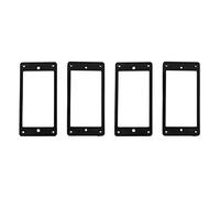 Pyugxab 4Pcs Flat Humbucker Pickup Montaje Ring Frame ABs para Guitarra Eléctrica
