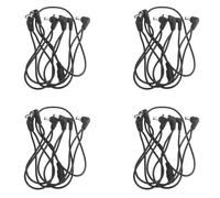 Pyugxab 4X 6 Vias Cable de Arnes de Cadena de Margaritas Electrodo Alambre de Cobre para Efectos de Guitarra Divisor Adaptador de Fuente de Alimentacion Negro