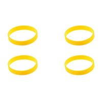 Pyugxab 4X Brazalete de Puno Munequera Pulsera de Elasticidad de Moda de Goma de Silicona Amarillo