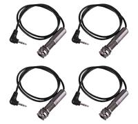 Pyugxab 4X Cable de Registro de Guitarra Cable Piezoeléctrico Clavija Final Adaptador de Guitarra de Enchufe Cable de Instrumento Estéreo