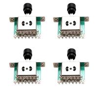 Pyugxab 4X Interruptores Selectores de 3 Vías, Interruptores de Palanca de Palanca de Recogida de Guitarra para Guitarra Eléctrica Tele