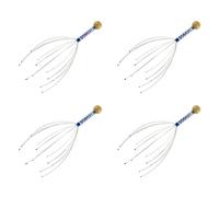 Pyugxab 4X Masaje de Cabeza Masajista de Cabeza de ArañA para Terapia de RelajacióN y Alivio del EstréS