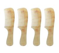 Pyugxab 4X Peine Profesional de Belleza de Cuerno para Spa en Salon