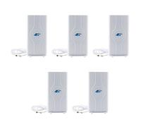Pyugxab 5X 700-2600 MHz 88Dbi 3G 4G Antena LTE Antena Móvil Conector Macho Booster Antena de Panel Mimo 2 Metros (2X SMA-Macho)