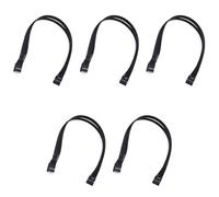 Pyugxab 5X Placa Base Placa Base 9Pin USB 2.0 Macho Una Hembra Extensión Cable de Datos Línea de Alambre para PC DIY, 30cm