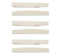 Pyugxab 6 cuerdas Acoustic Bone Bridge Guitarra Ranurada Sillín de Guitarra (6 unidades)